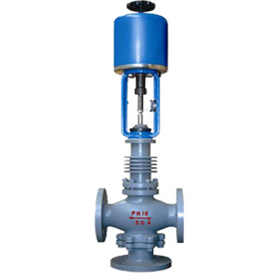 ZAZX（Q）E型電動(dòng)（波紋管）氟合、高溫填料密封式三通分（合）流調(diào)節(jié)閥